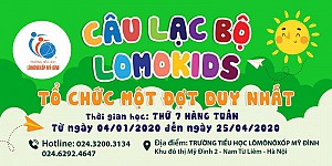 Thông báo tuyển sinh câu lạc bộ LOMOKIDS