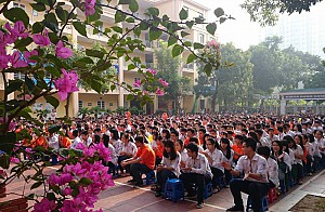 Buổi chào cờ đặc biệt – nhân ngày Phụ nữ Việt Nam