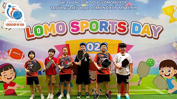 Sôi động giải Pickleball – Dấu ấn thể thao đầy tự hào của học sinh trường tiểu học Lômônôxốp Mỹ Đình.