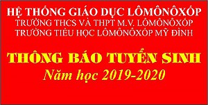 Thông báo tuyển sinh năm học 2019-2020