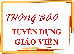 Thông báo tuyển giáo viên tiểu học