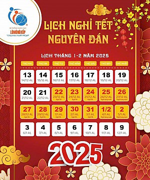 LỊCH NGHỈ TẾT NĂM 2025