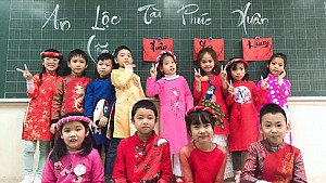 Vui đến trường sau kì nghỉ Tết