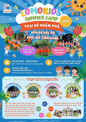 Trại hè Tiếng Anh - Lomokids Summer Camp 2024