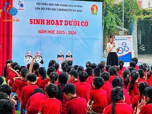 Sinh hoạt dưới cờ khối 3 – Những bài học nhỏ nuôi dưỡng tâm hồn lớn.