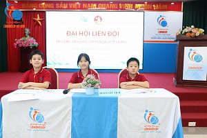 Đại hội liên đội trường Tiểu học Lômônôxốp Mỹ Đình – Khắc sâu dấu ấn một nhiệm kỳ trưởng thành.