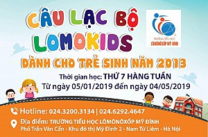THÔNG BÁO CÂU LẠC BỘ LOMO KIDS 2019