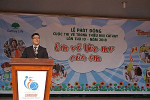 Lễ phát động cuộc thi vẽ tranh thiếu nhi Cathay lần thứ 10