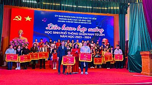 Chúc mừng thành tích thầy trò Trường Tiểu học Lômônôxốp Mỹ Đình đã xuất sắc giành giải Nhất tại Liên hoan hợp xướng học sinh phổ thông quận Nam Từ Liêm